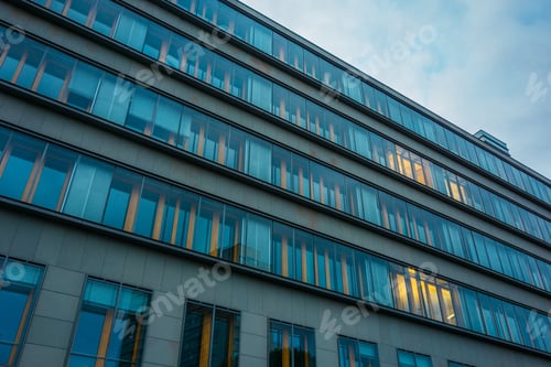 Preview: Big Office Building With Glass Facade