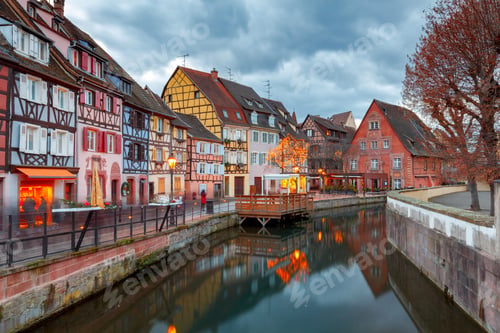 Preview: Colmar. The Old Half-Timbered Houses.