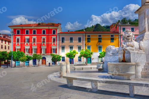 Preview: Arance Square And Obelisk Massa Tuscany Italy