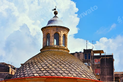 Preview: Glimpse Of Historic Building In Modica Sicily Italy