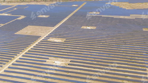 Preview: Russia, Stavropol Territory. Solar Power Plant On A Clear Sunny Day, Aerial View