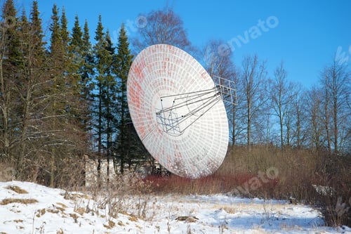 Preview: Antenna Radio Telescope Of The Pulkovo Astronomical Observatory Sunny February Day. Saint