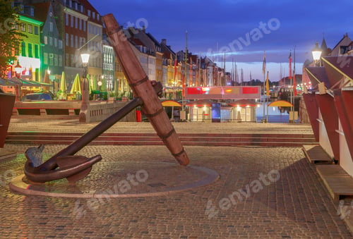 Preview: Copenhagen. The Nyhavn Channel Is At Dawn.