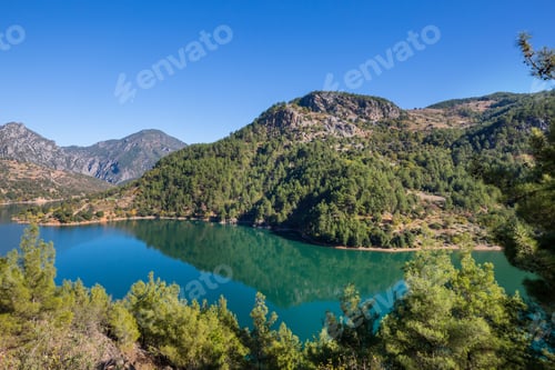 Preview: Lake In Turkey. Beautiful Mountains Landscapes.