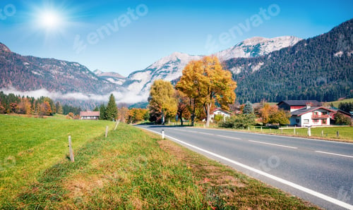 Preview: Picturesque Morning View Of Saalfelden Am Steinernen Meer Town In The District Of Zell Am See In