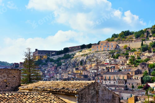 Preview: Panorama Of Modica Sicily Italy