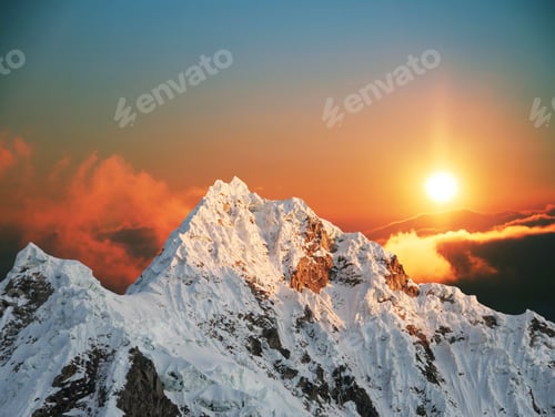 Preview: Alpamayo Peak In Cordilleras Mountain
