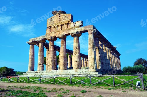 Preview: The Temple Of Athena Or Temple Of Ceres (About 500 Bc) Is A Greek Temple Located In Capaccio