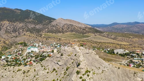 Preview: Sudak, Crimea. Genoese Fortress In Sudak. Medieval Fortress With An Area Of Over 30 Hectares. On