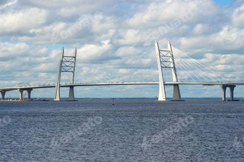 Preview: A New Cable-Stayed Bridge Across The Ship'S Channel At The Mouth Of The Great Neva