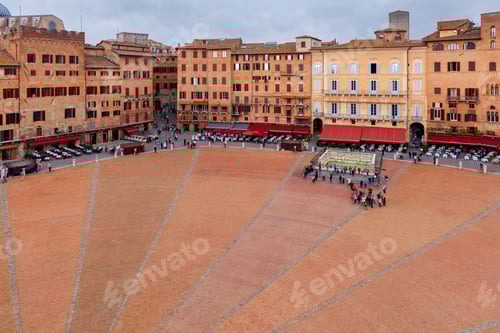 Preview: Siena. The Central City Square Piazza Del Campo.