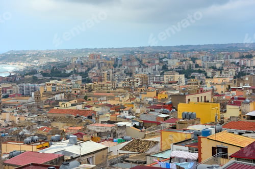 Preview: Panorama Of The Historic Center Of Sciacca Sicily Italy