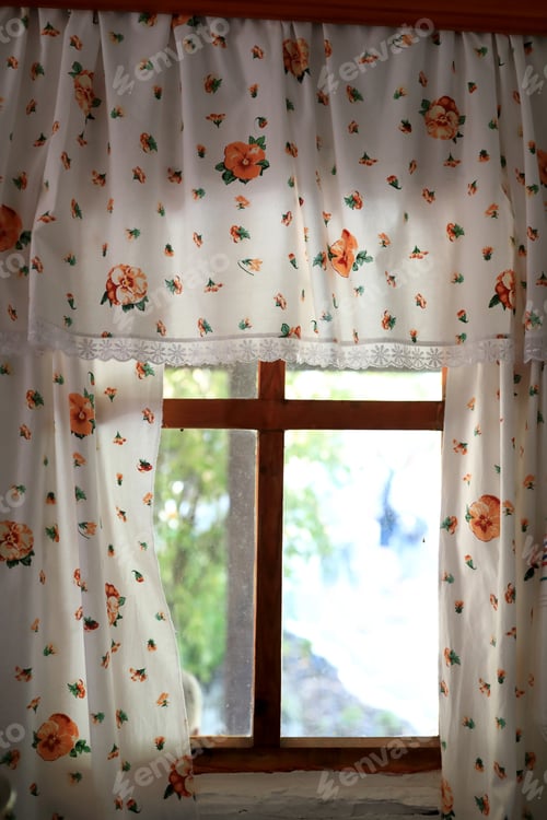 Preview: View Of Window With Wooden Frame Indoor