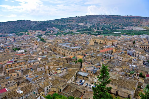 Preview: Panorama Of Scicli, Sicily, Italy