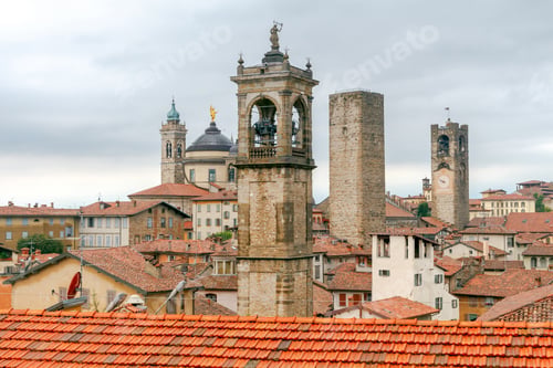 Preview: Bergamo. View Of The Old Town.