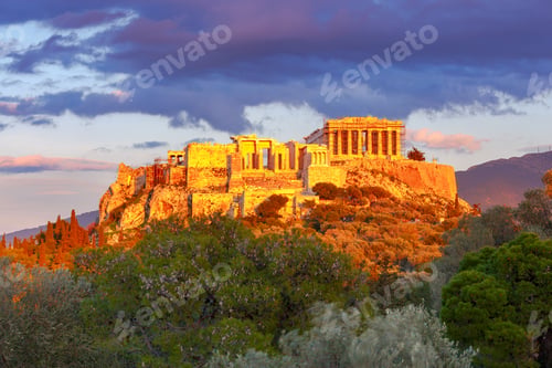 Preview: Athens. The Parthenon On The Acropolis.