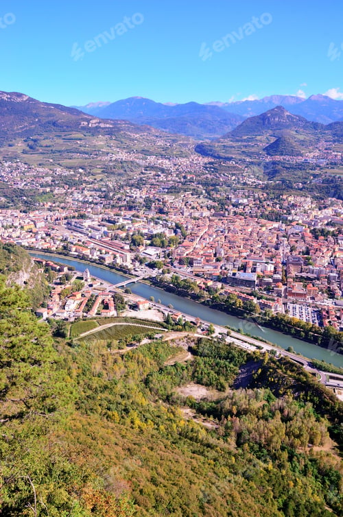 Preview: Aerial View Of Trento Italy