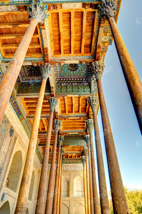 Preview: Bolo Hauz Mosque, Bukhara, Uzbekistan