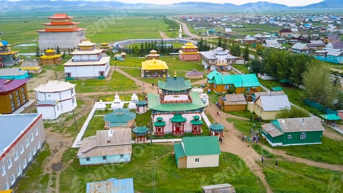 Preview: Ivolginsky Datsan. Buddhist Temple Located In Buryatia, Russia. Was Opened In 1945 As The Buddhist