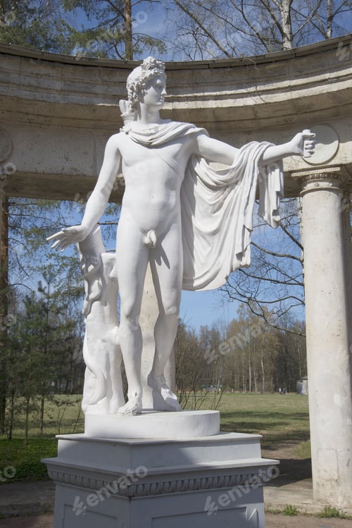 Preview: The Sculpture Of Apollo Spring Day. Pavlovsk