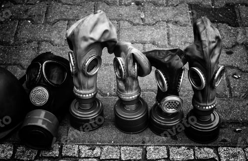Preview: Gas Masks, Military Objects, Protection And Security, War