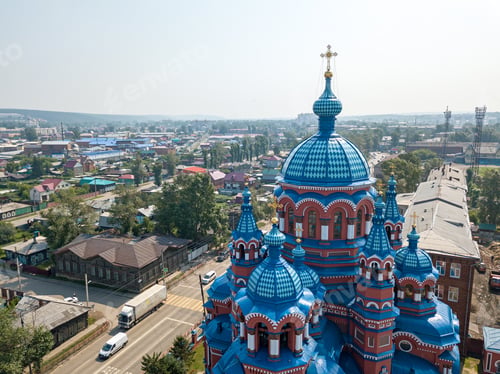 Preview: Russia, Irkutsk. The Church Of The Icon Of The Mother Of God Of Kazan In The Handicraft Quarter