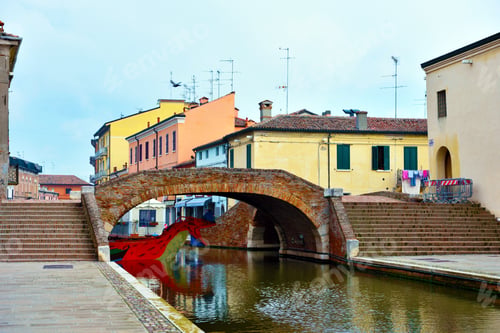 Preview: Small Italian Town Comacchio Also Known As "The Little Venice", Emilia Romagna Region, Province Of