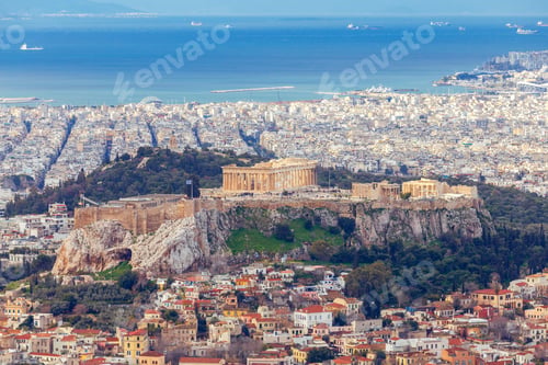 Preview: Athens. Aerial View Of The City And The Acropolis.