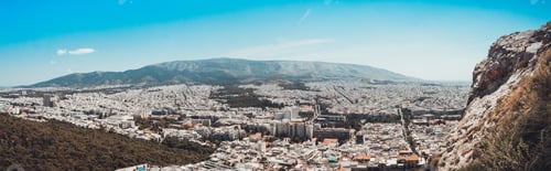 Preview: Panorama Of Athena At Greece With Blue Sky