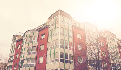 Preview: Modern Apartment House On A Sunny Day