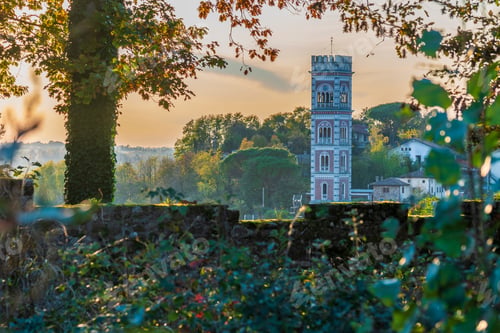 Preview: Autumn Colors Cover The Cassacco Castle. Friuli. Italy
