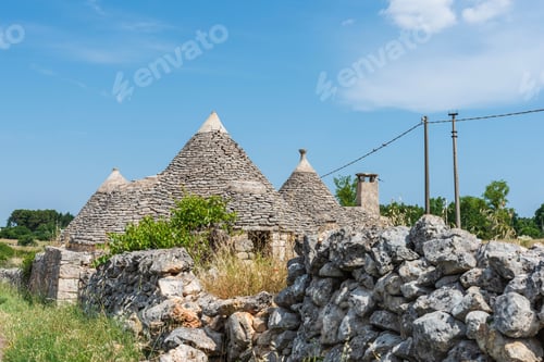 Preview: Trulli In The Itria Valley. Puglia, Italy.