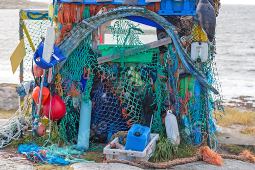 Preview: Shed Made From Drift Sea Garbage Plastic Recycling