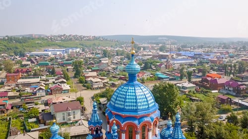 Preview: Russia, Irkutsk. Church Of The Icon Of The Mother Of God Of Kazan In Craft Sloboda. Orthodox