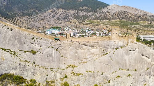 Preview: Sudak, Crimea. Genoese Fortress In Sudak. Medieval Fortress With An Area Of Over 30 Hectares. On