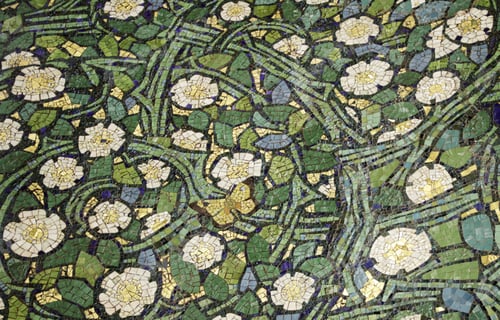 Preview: Handmade Glass Tiles In Urban Walls, Decoration And Construction