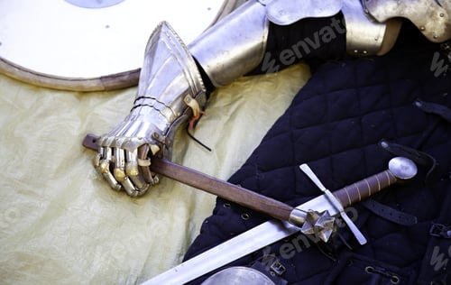 Preview: Ancient Medieval Metal Armor Helmet, War And Champion