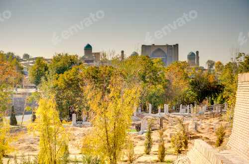 Preview: Shah-I-Zinda, Necropolis In Samarkand, Uzbekistan, Hdr Image