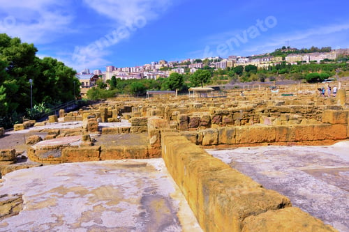 Preview: Floors And Mosaics Valley Of The Temples Agrigento Sicily Italy