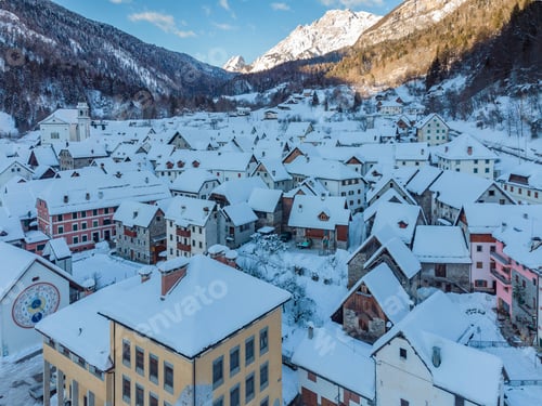 Preview: The Village Of Watches In Carnia. Snow And Magic