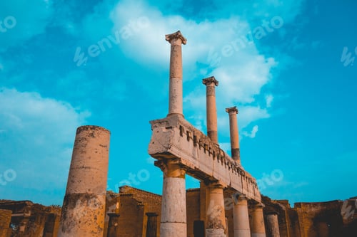 Preview: Some Columns At Pompeii Ruins