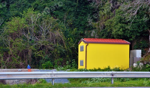 Preview: Yellow Roadman'S House Between Celle Ligure And Albissola Italy