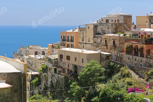 Preview: Houses In Positano At Amalfi Coast Italy