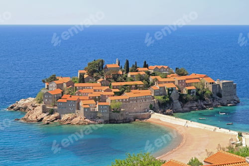 Preview: Sveti Stefan Islet And Resort In Adriatic Sea Montenegro