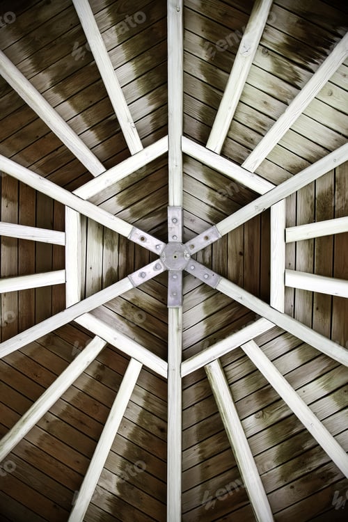 Preview: Rustic Wooden Ceiling, Construction And Architecture, Textures