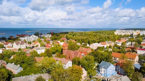 Preview: Russia, Zelenogradsk - The Transfiguration Cathedral, From Drone