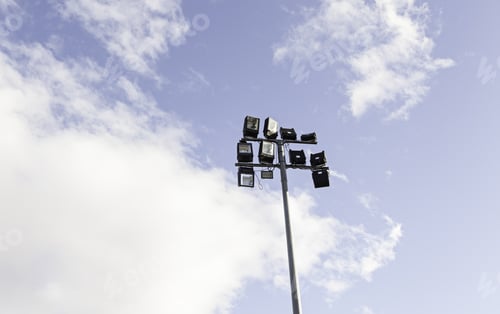 Preview: Streetlights In City With Sky