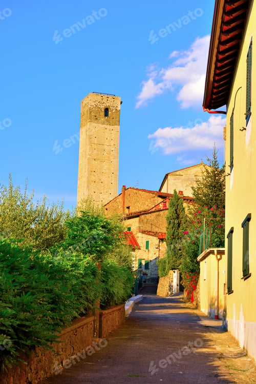 Preview: Longobard Tower Or Barbarossa Vi Century Serravalle Pistoiese Tuscany Italy