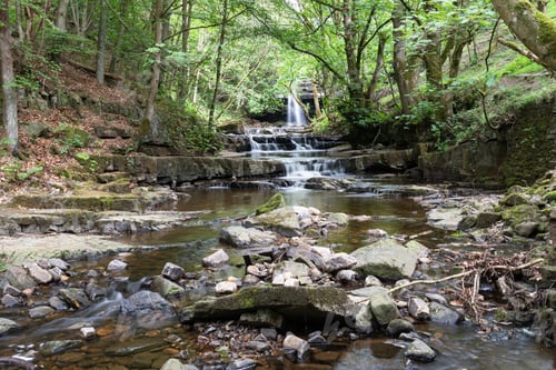 Preview: Summerhill Force At Bowlees In County Durham. Uk