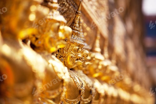 Preview: Golden Buddhist Statue In Bangkok,Thailand